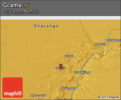 Physical 3D Map of Gcama