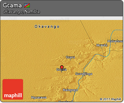 Physical 3D Map of Gcama