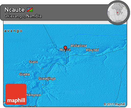 Political 3D Map of Ncaute