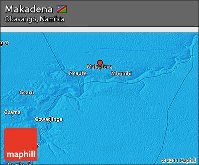 Political 3D Map of Makadena