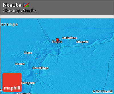 Political 3D Map of Ncaute