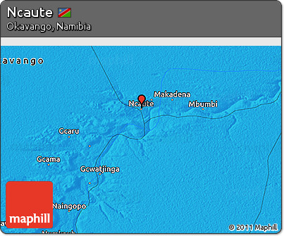 Political 3D Map of Ncaute