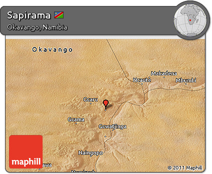 Satellite 3D Map of Sapirama