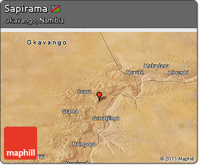 Satellite 3D Map of Sapirama