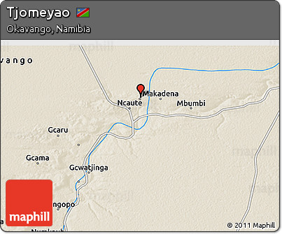 Shaded Relief 3D Map of Tjomeyao