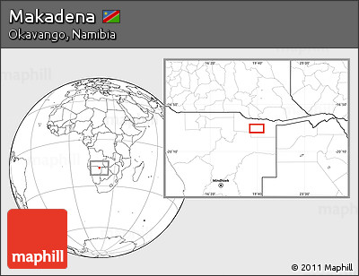 Blank Location Map of Makadena