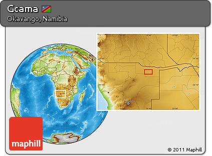 Physical Location Map of Gcama