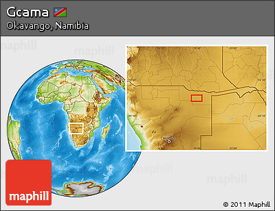 Physical Location Map of Gcama
