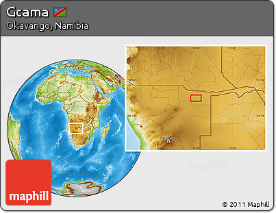 Physical Location Map of Gcama