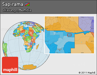 Political Location Map of Sapirama