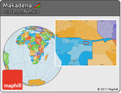 Political Location Map of Makadena