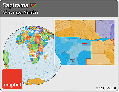 Political Location Map of Sapirama