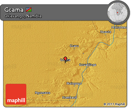 Physical Map of Gcama