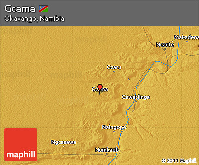 Physical Map of Gcama