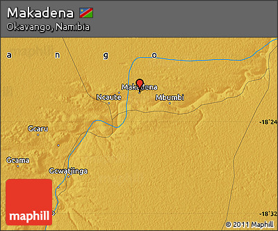 Physical Map of Makadena