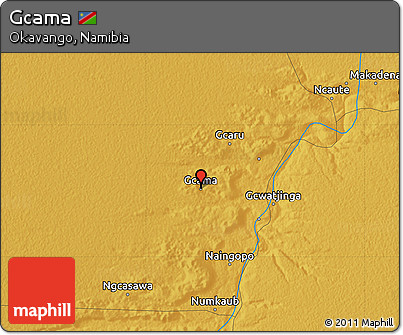 Physical Map of Gcama