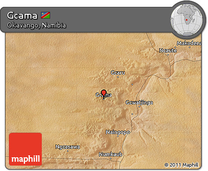 Satellite Map of Gcama