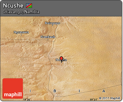 Satellite Map of Ncushe