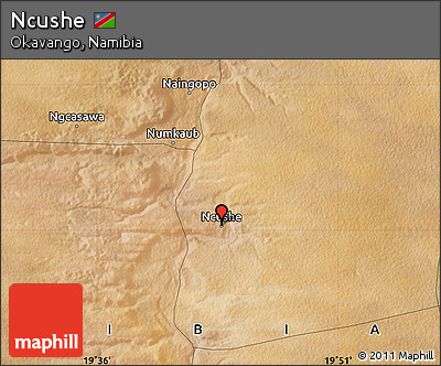 Satellite Map of Ncushe
