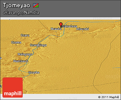Physical Panoramic Map of Tjomeyao