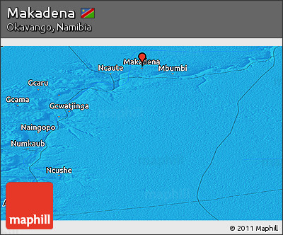 Political Panoramic Map of Makadena