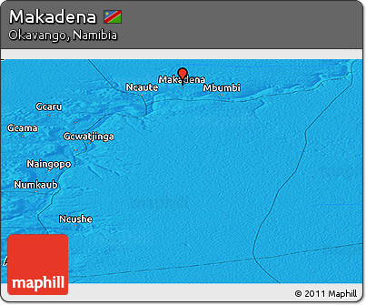 Political Panoramic Map of Makadena