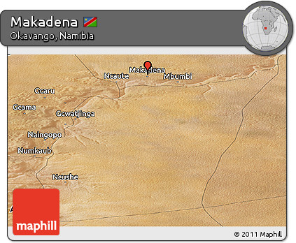 Satellite Panoramic Map of Makadena
