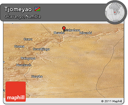 Satellite Panoramic Map of Tjomeyao