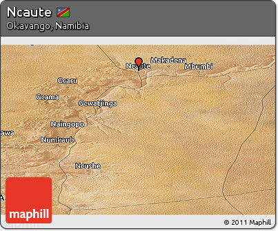 Satellite Panoramic Map of Ncaute