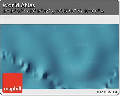 Satellite 3D Map of the Area around 18° 31' 34" S, 19° 28' 30" W