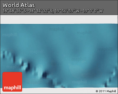 Satellite 3D Map of the Area around 18° 31' 34" S, 19° 28' 30" W