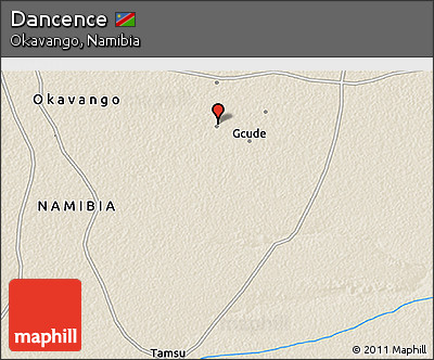 Shaded Relief 3D Map of Dancence