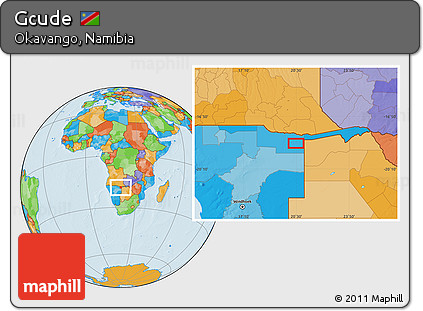 Political Location Map of Gcude