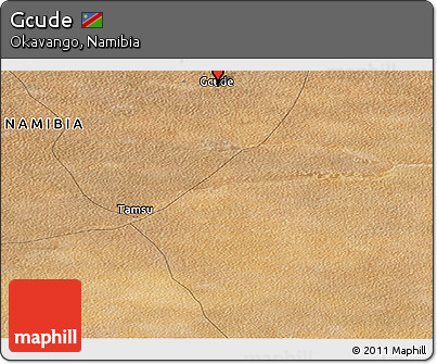 Satellite Panoramic Map of Gcude