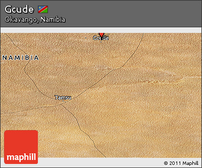 Satellite Panoramic Map of Gcude