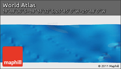 Physical Panoramic Map of the Area around 18° 31' 34" S, 26° 16' 29" W