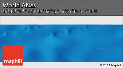 Physical Panoramic Map of the Area around 18° 31' 34" S, 2° 37' 30" E