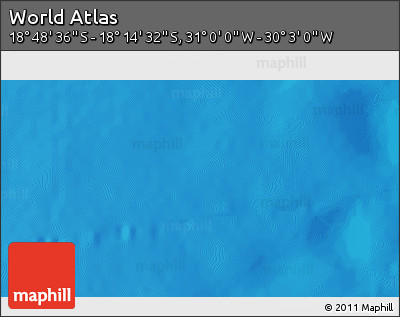 Physical 3D Map of the Area around 18° 31' 34" S, 30° 31' 29" W