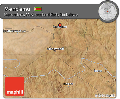 Satellite Map of Mendamu