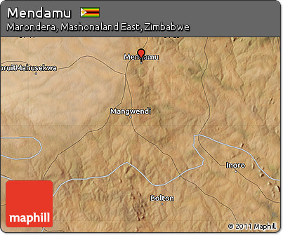 Satellite Map of Mendamu