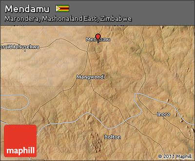 Satellite Map of Mendamu