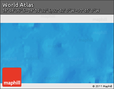 Shaded Relief 3D Map of the Area around 18° 31' 34" S, 32° 13' 30" W
