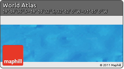 Shaded Relief Panoramic Map of the Area around 18° 31' 34" S, 32° 13' 30" W