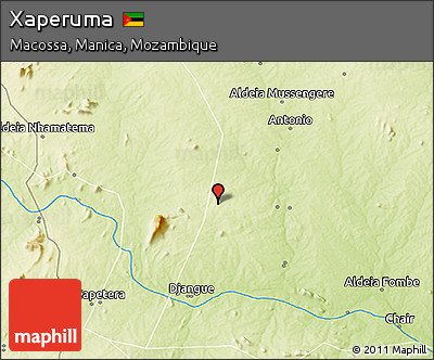 Physical 3D Map of Xaperuma