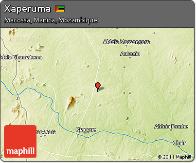 Physical 3D Map of Xaperuma