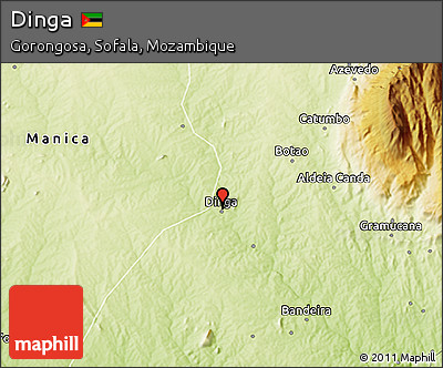 Physical 3D Map of Dinga