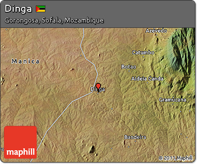 Satellite 3D Map of Dinga
