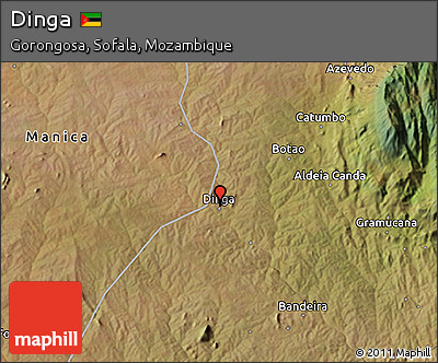 Satellite 3D Map of Dinga