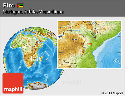 Physical Location Map of Piro