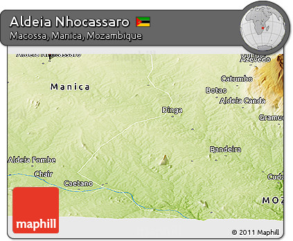 Physical Panoramic Map of Aldeia Nhocassaro